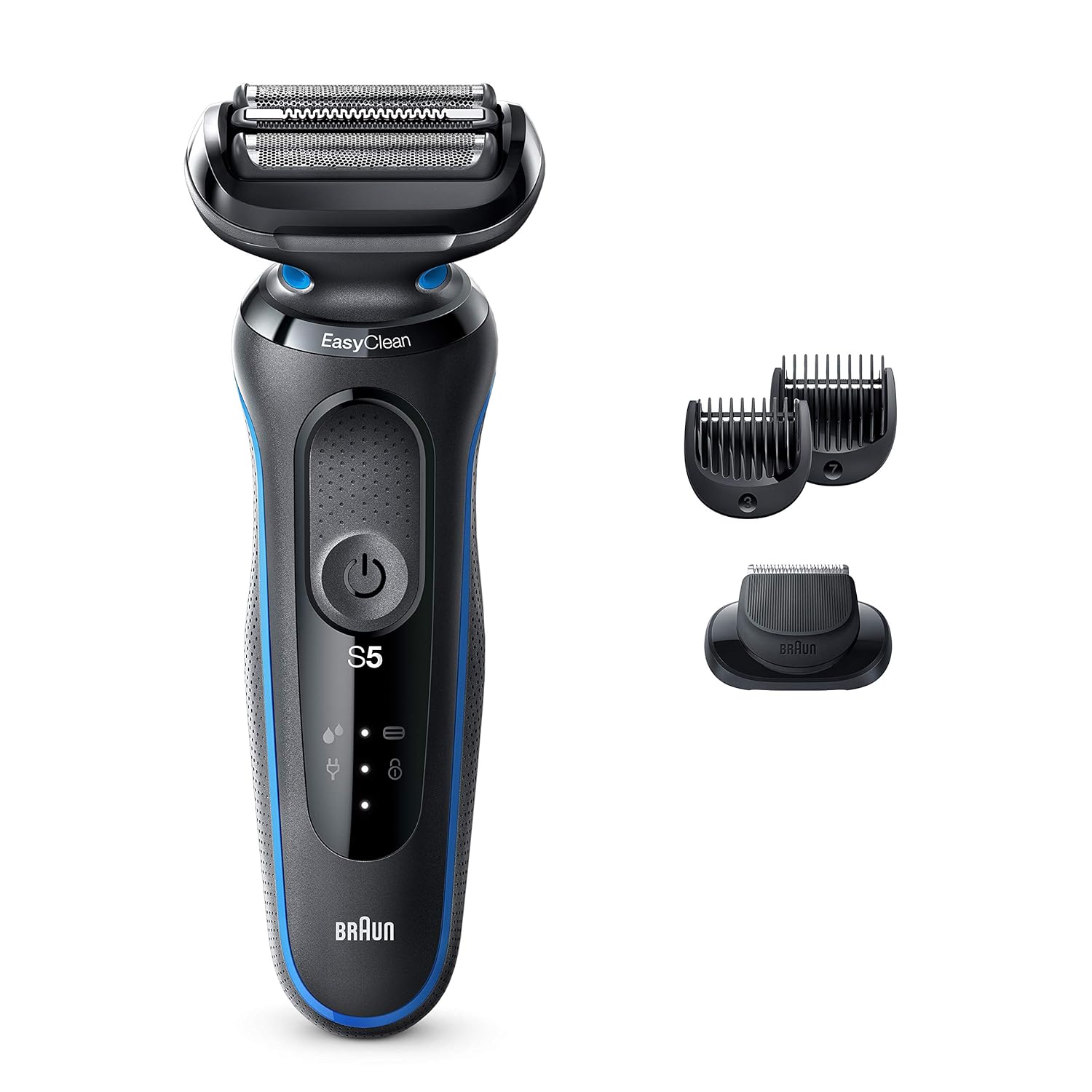 Braun Electric Razor for Men, Series 5 5018s Electric Foil Shaver with Precision Beard Trimmer, Rechargeable, Wet & Dry with EasyClean - Image 3