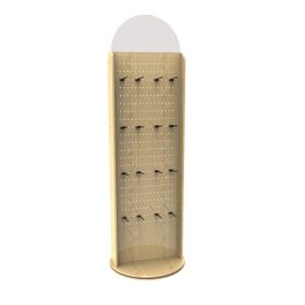 FixtureDisplays Two-Sided Pegwall Spinner Floor Rack Display 10308-2