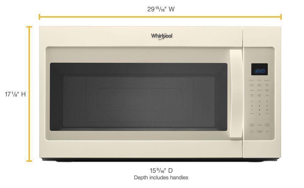 Whirlpool WMH32519HT – 1.9 Cu. ft. Capacity Steam Microwave with Sensor Cooking - Image 9