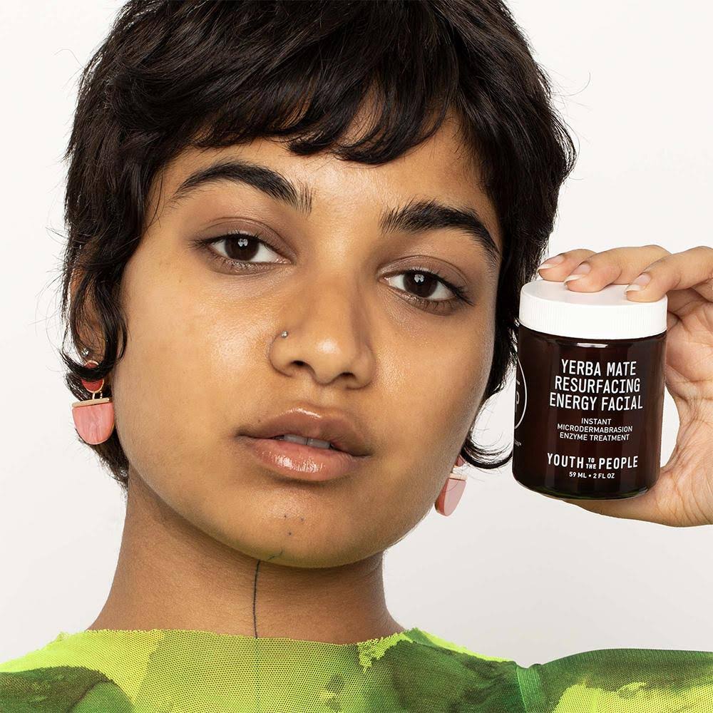 Youth to The People Yerba Mate Resurfacing u0026 Exfoliating Energy Facial with Enzymes – 59 ml - Image 3